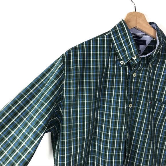 Tommy Hilfiger Plaid Long Sleeve Button Down - Picture 4 of 8